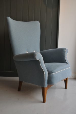 High-backed armchair