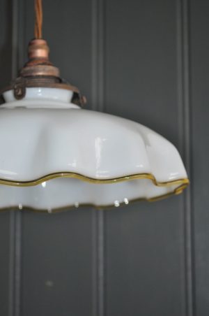 French glass pendant