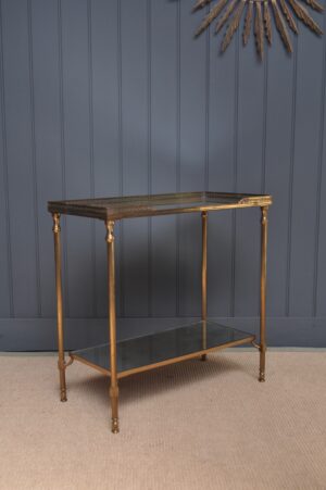 Petite French brass table
