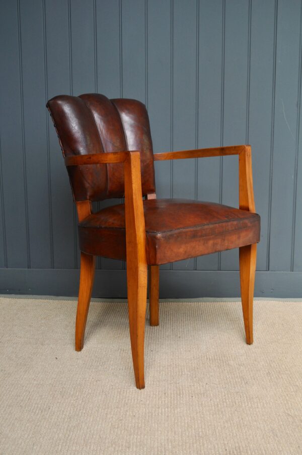 French leather bridge chairs