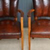 French leather bridge chairs