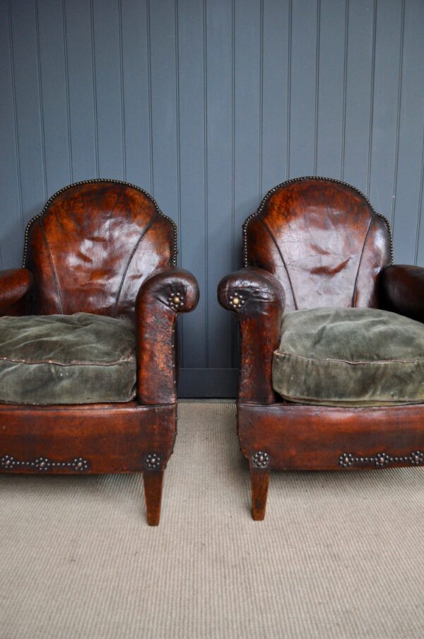 antique leather chairs