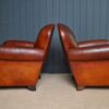 French leather armchairs