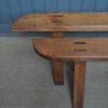 French fruitwood benches
