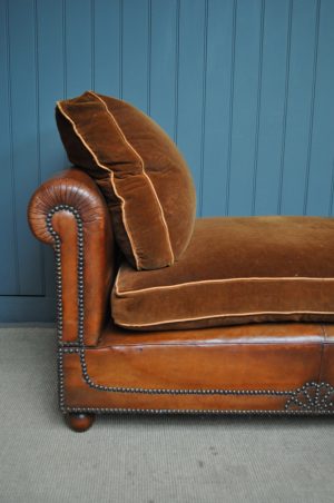 French leather daybed