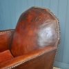 French leather armchair