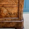French walnut marble-topped commode