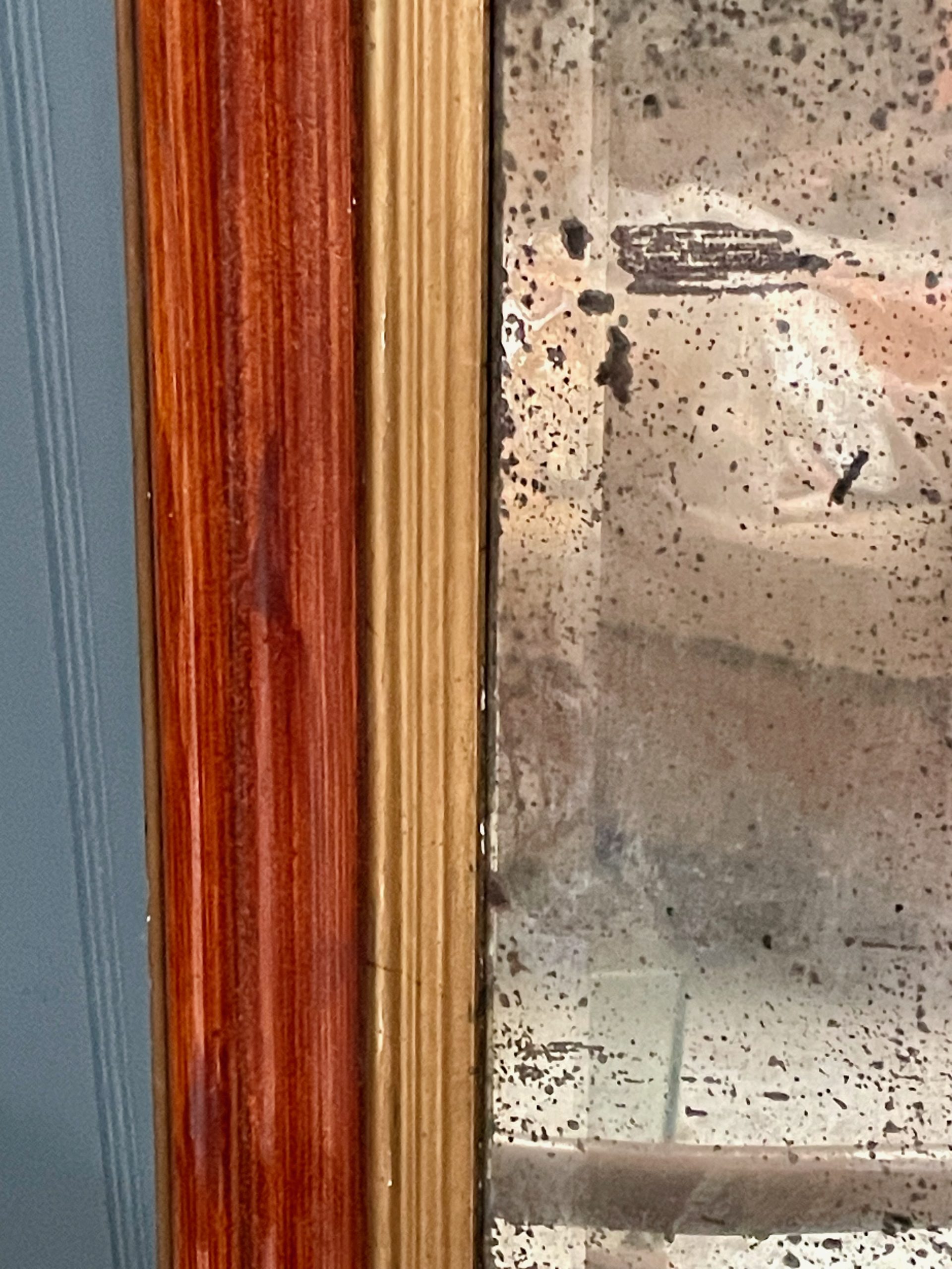 French over-mantle mirror