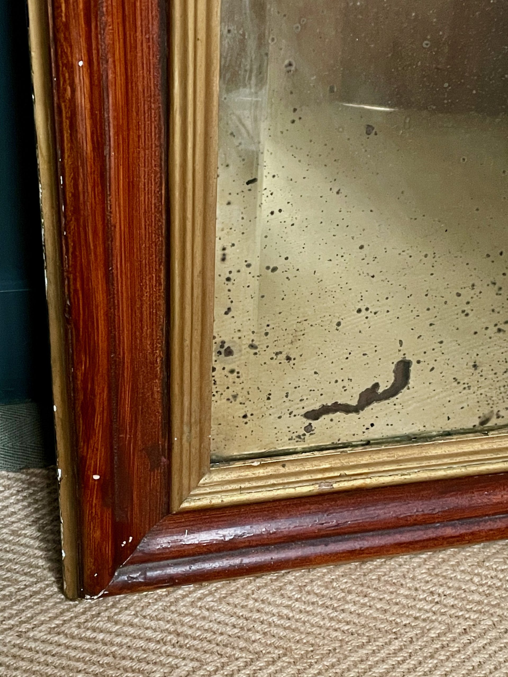 French over-mantle mirror