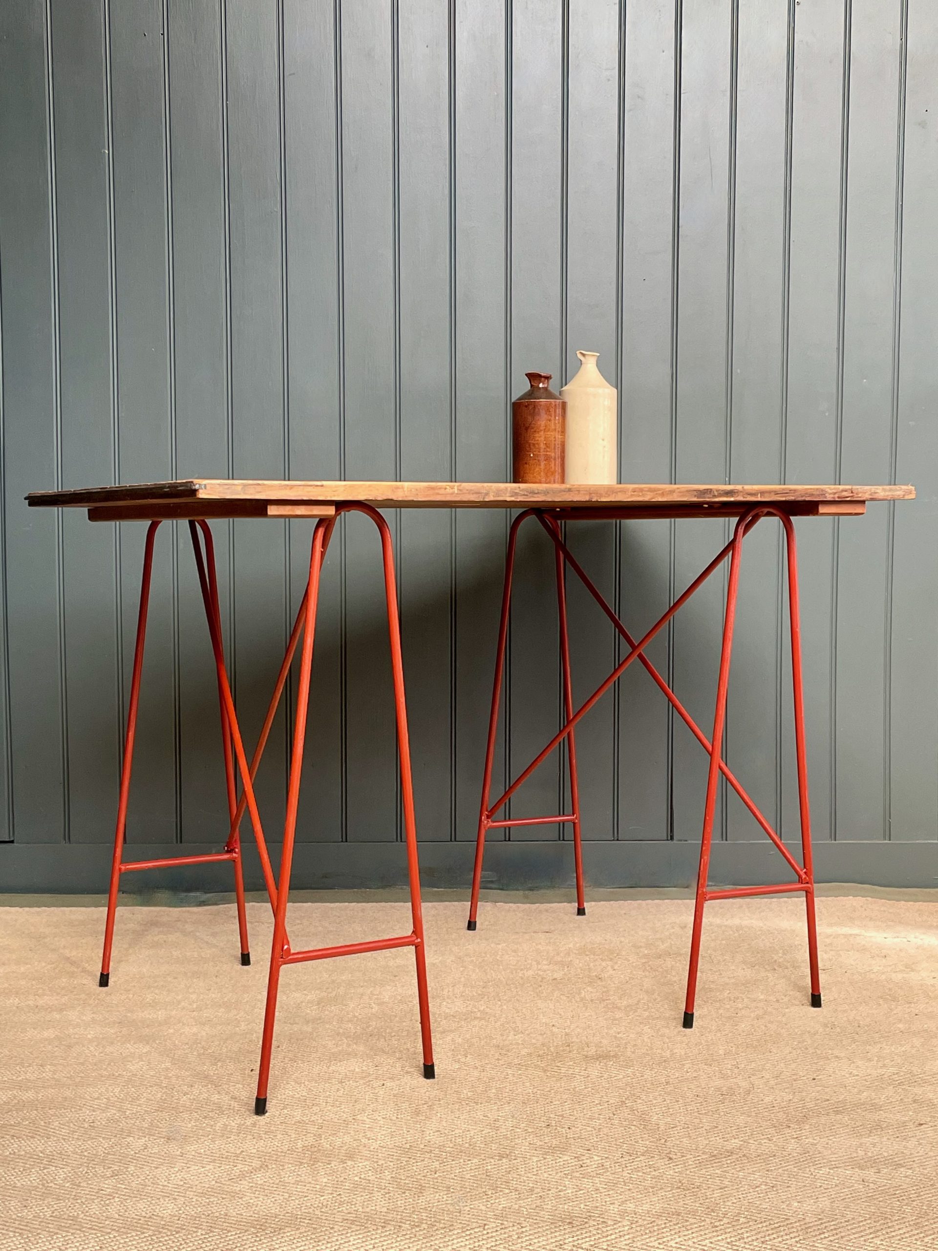 Vintage trestle table Vintage trestle table