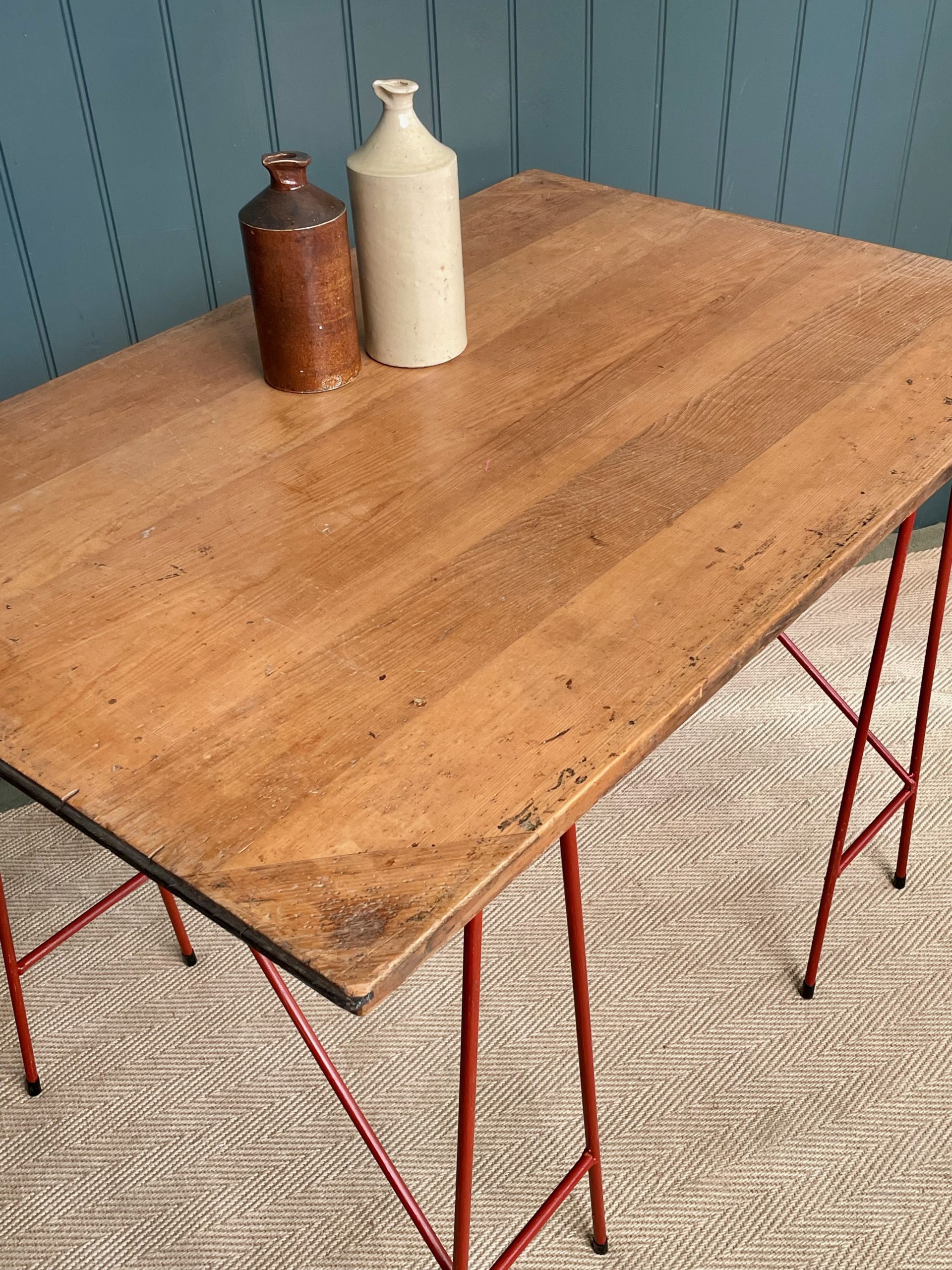 Vintage trestle table Vintage trestle table