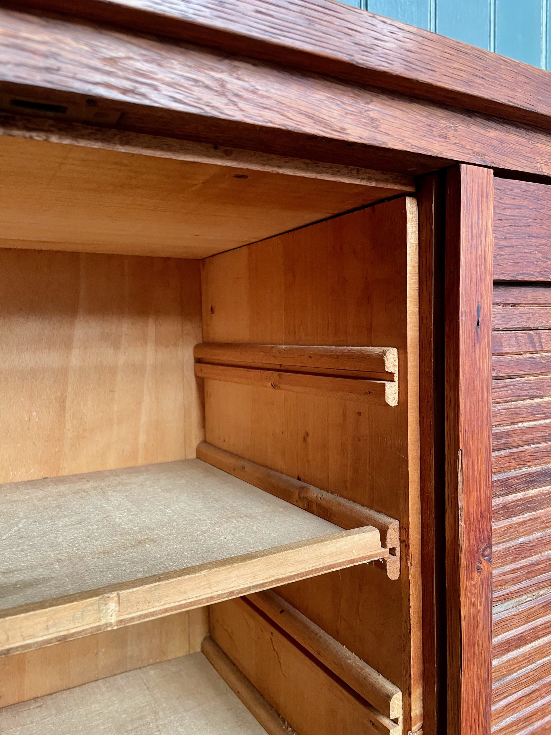 oak tambour cabinet oak tambour cabinet