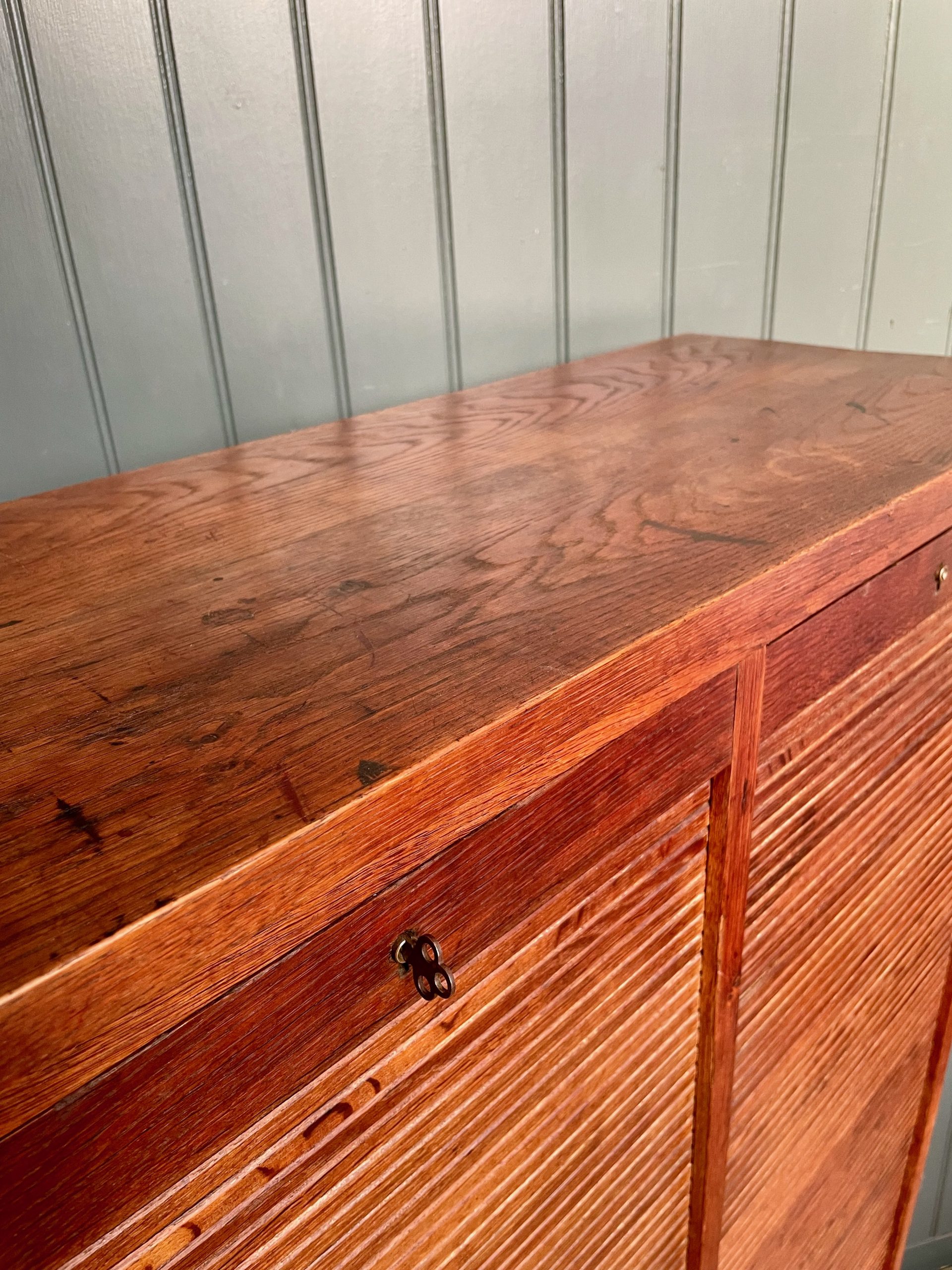 oak tambour cabinet oak tambour cabinet