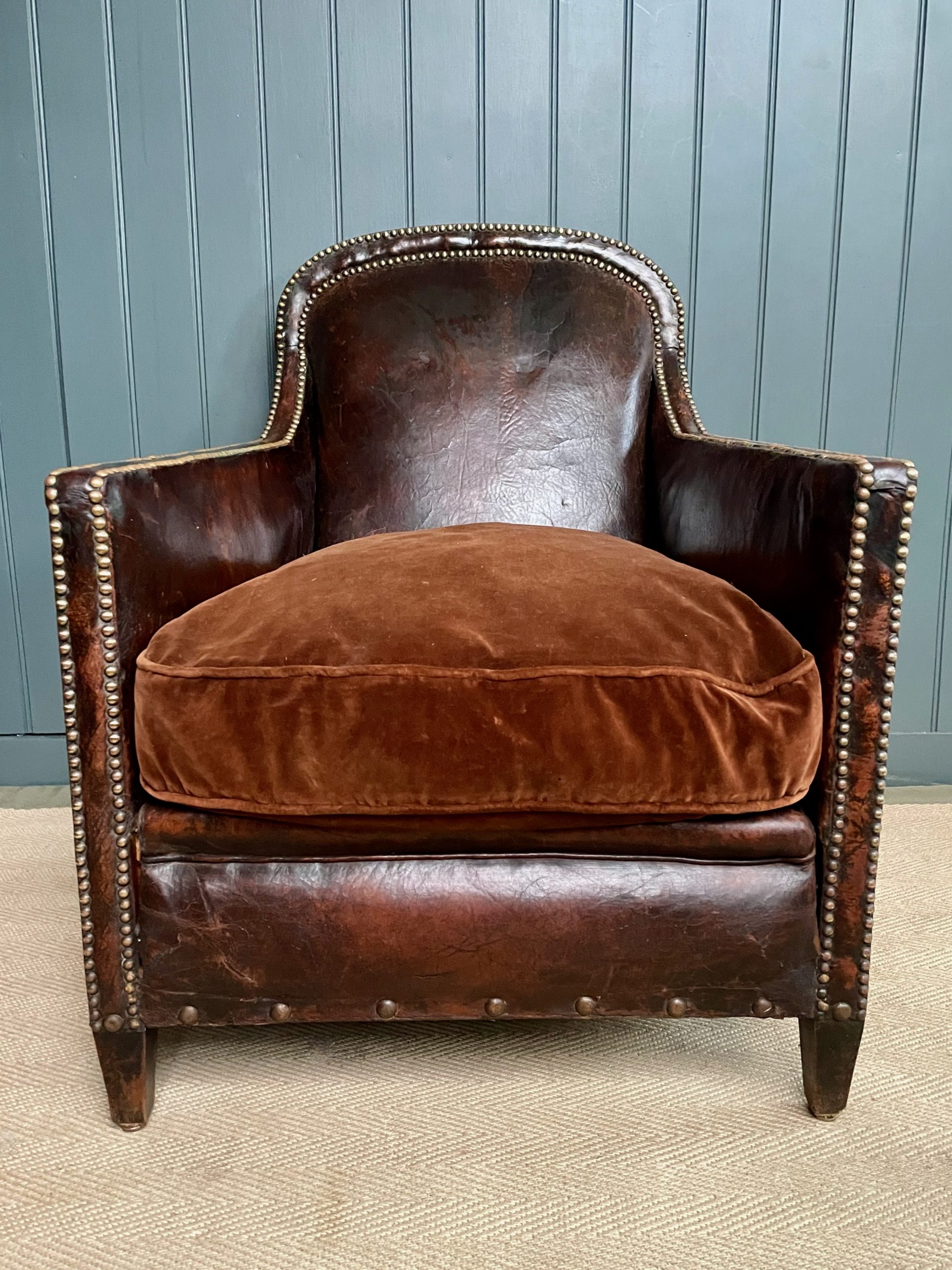 French leather armchair French leather armchair