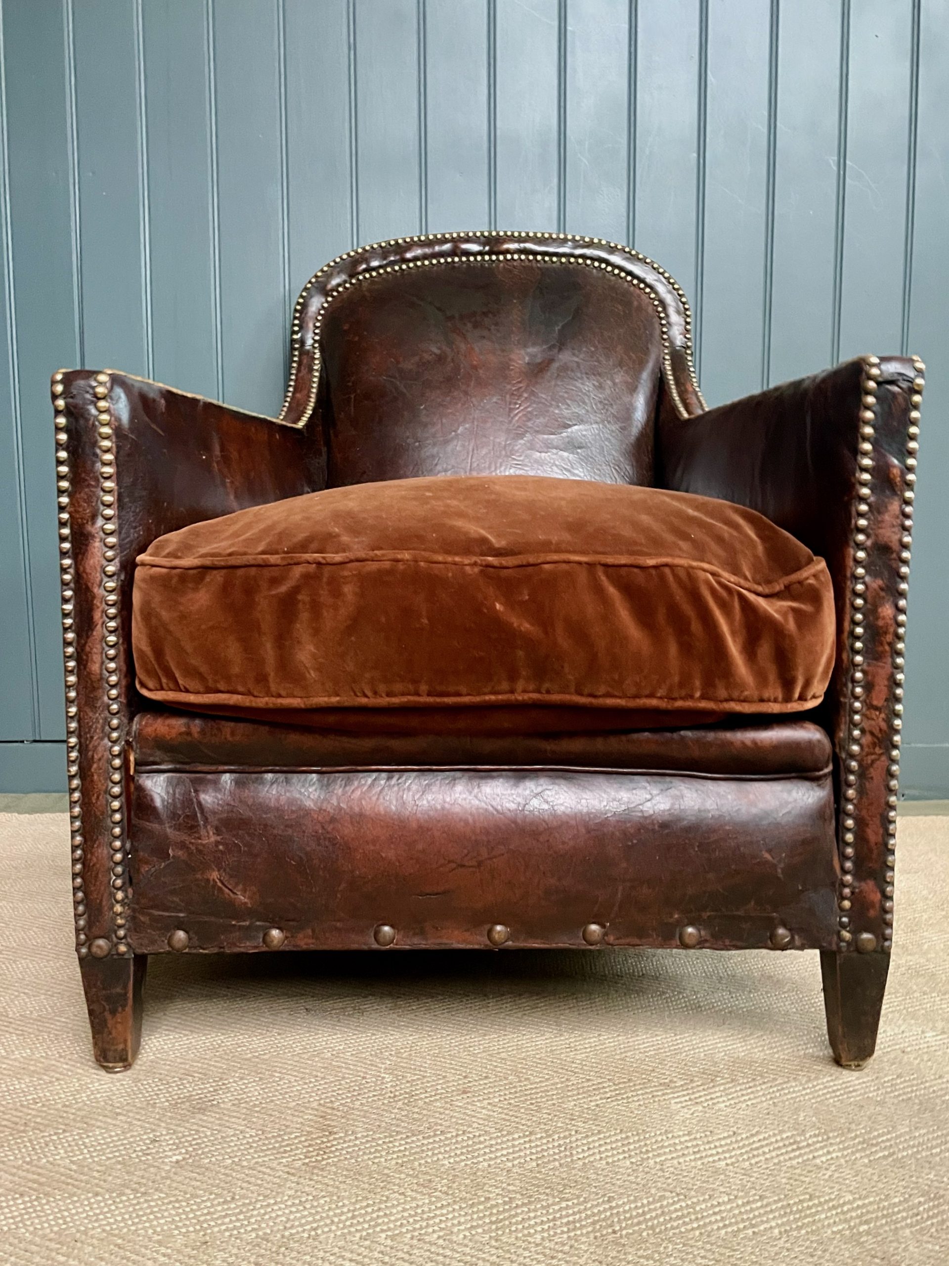 French leather armchair French leather armchair