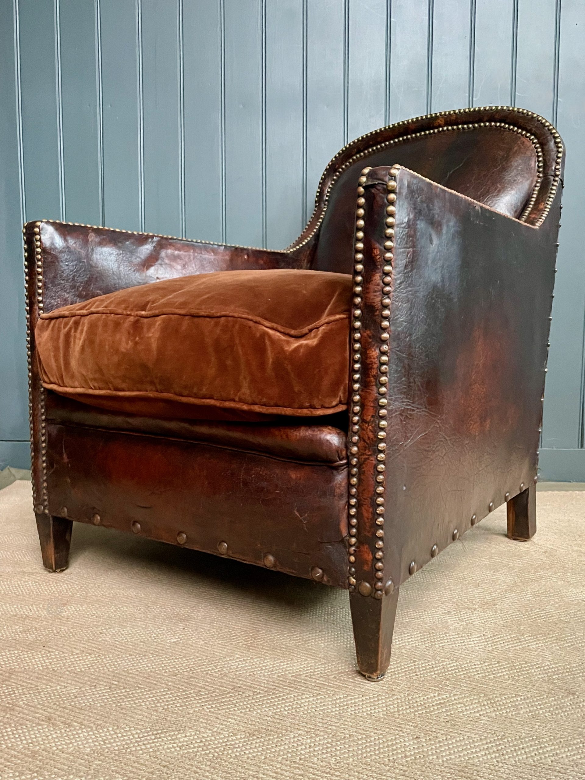 French leather armchair French leather armchair