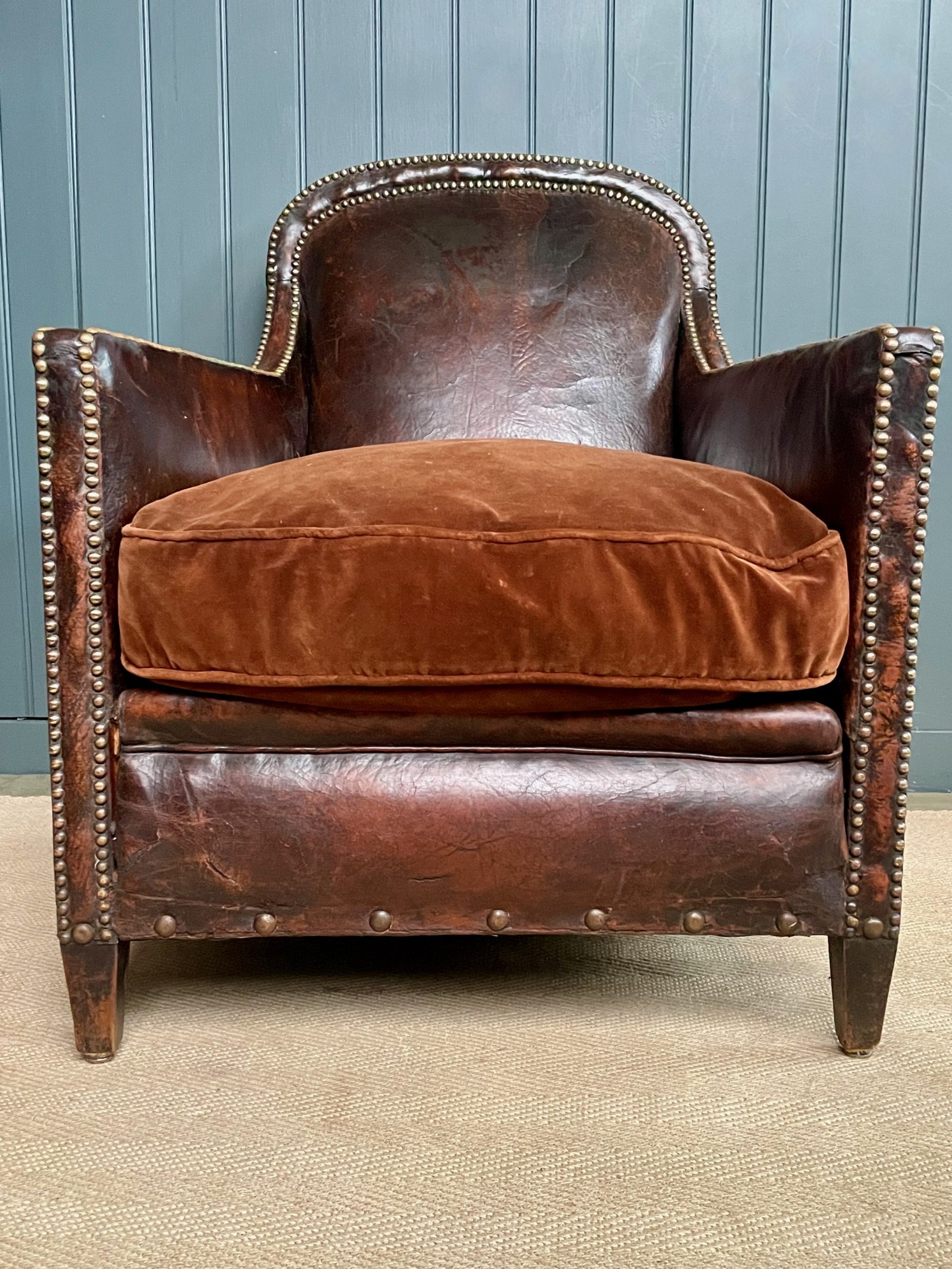French leather armchair French leather armchair