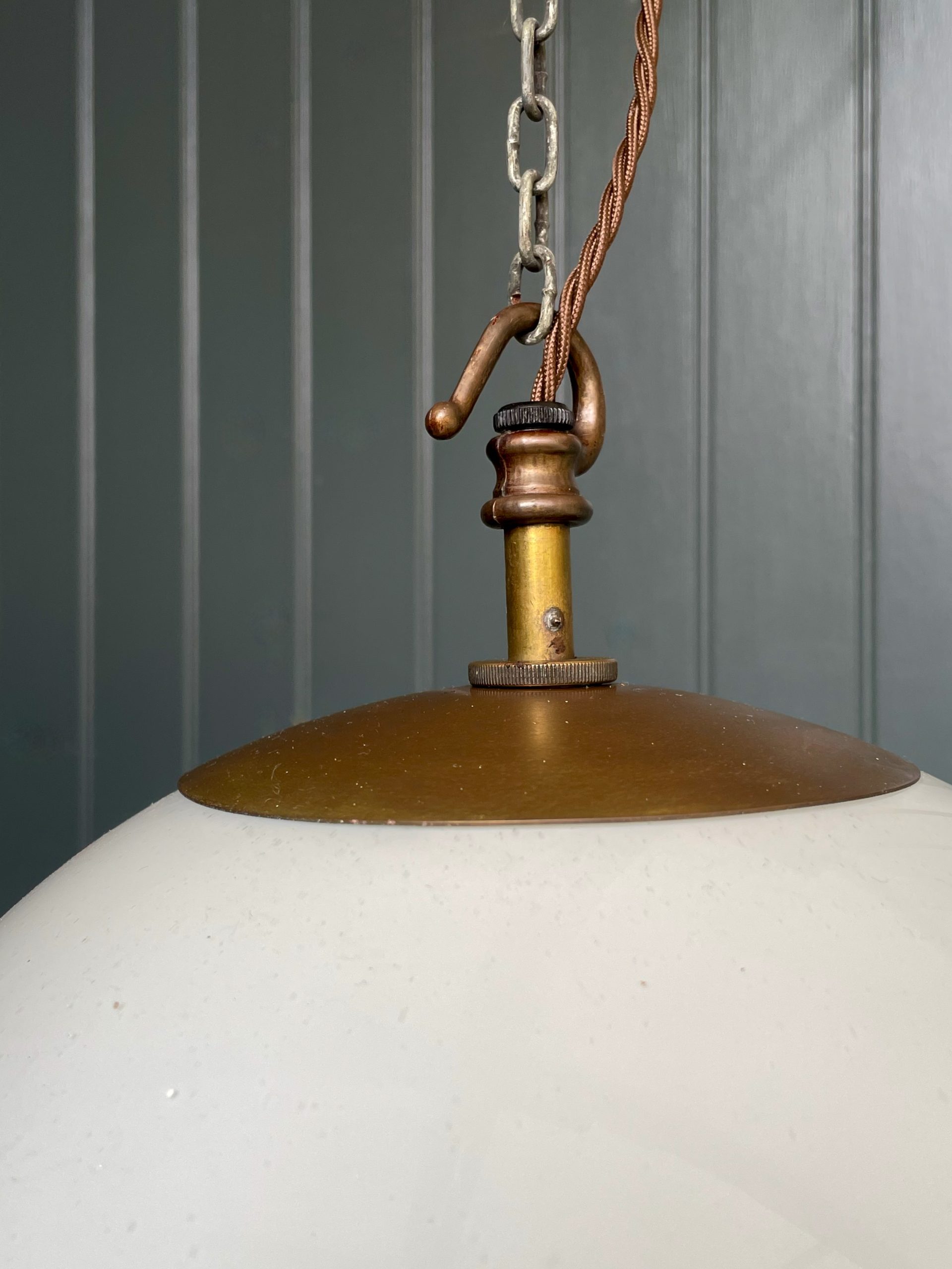 Opaline ceiling lamp