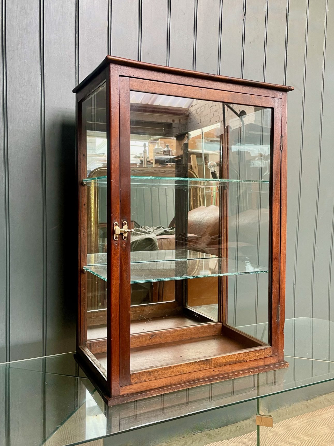 Mahogany glazed cabinet