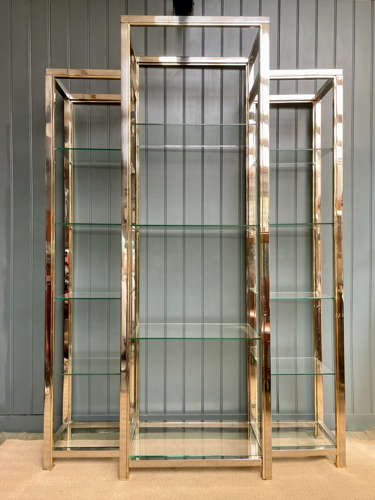 italian chrome shelves