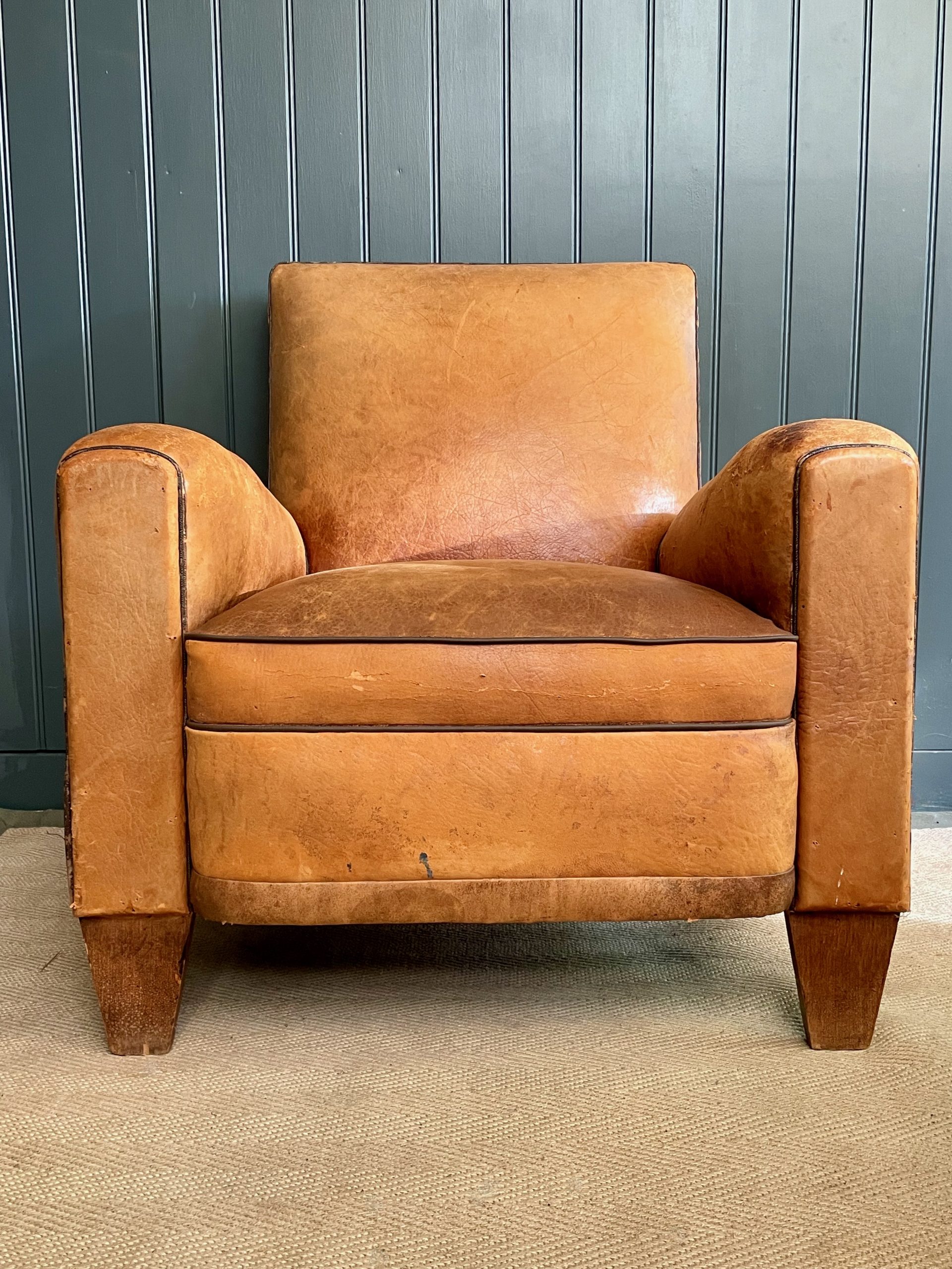 French leather armchair French leather armchair