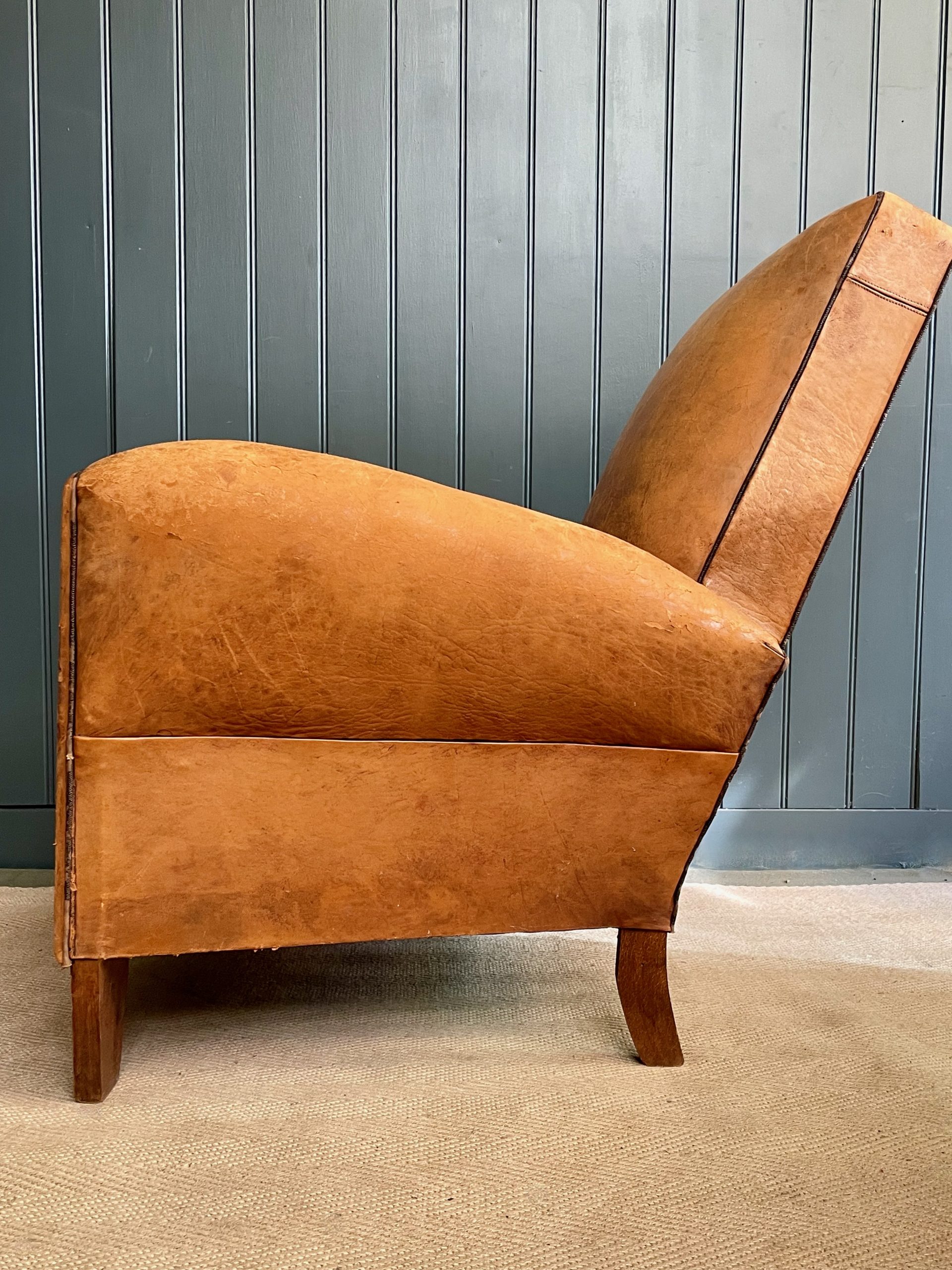 French leather armchair French leather armchair