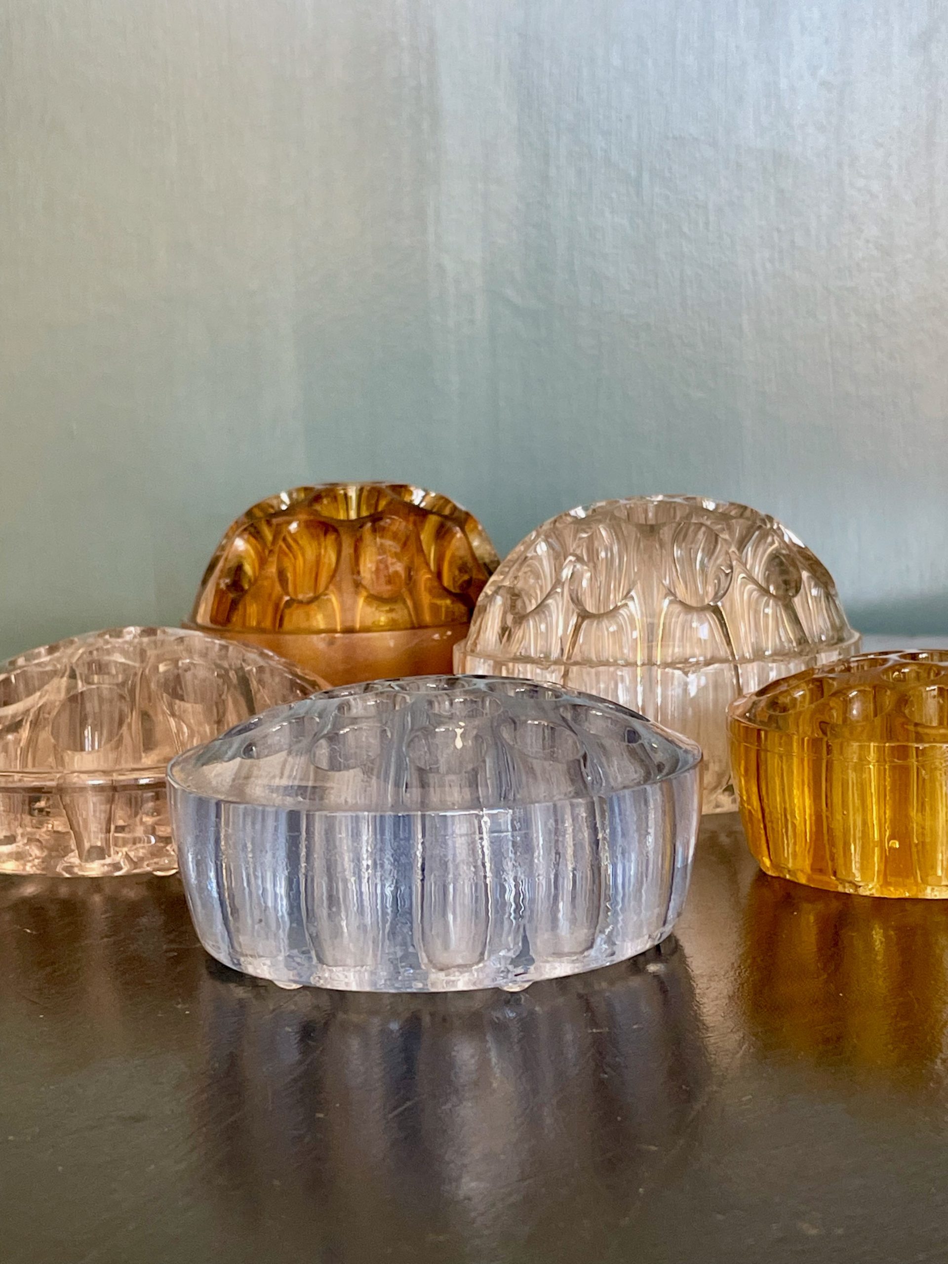 Glass florist frogs Glass florist frogs