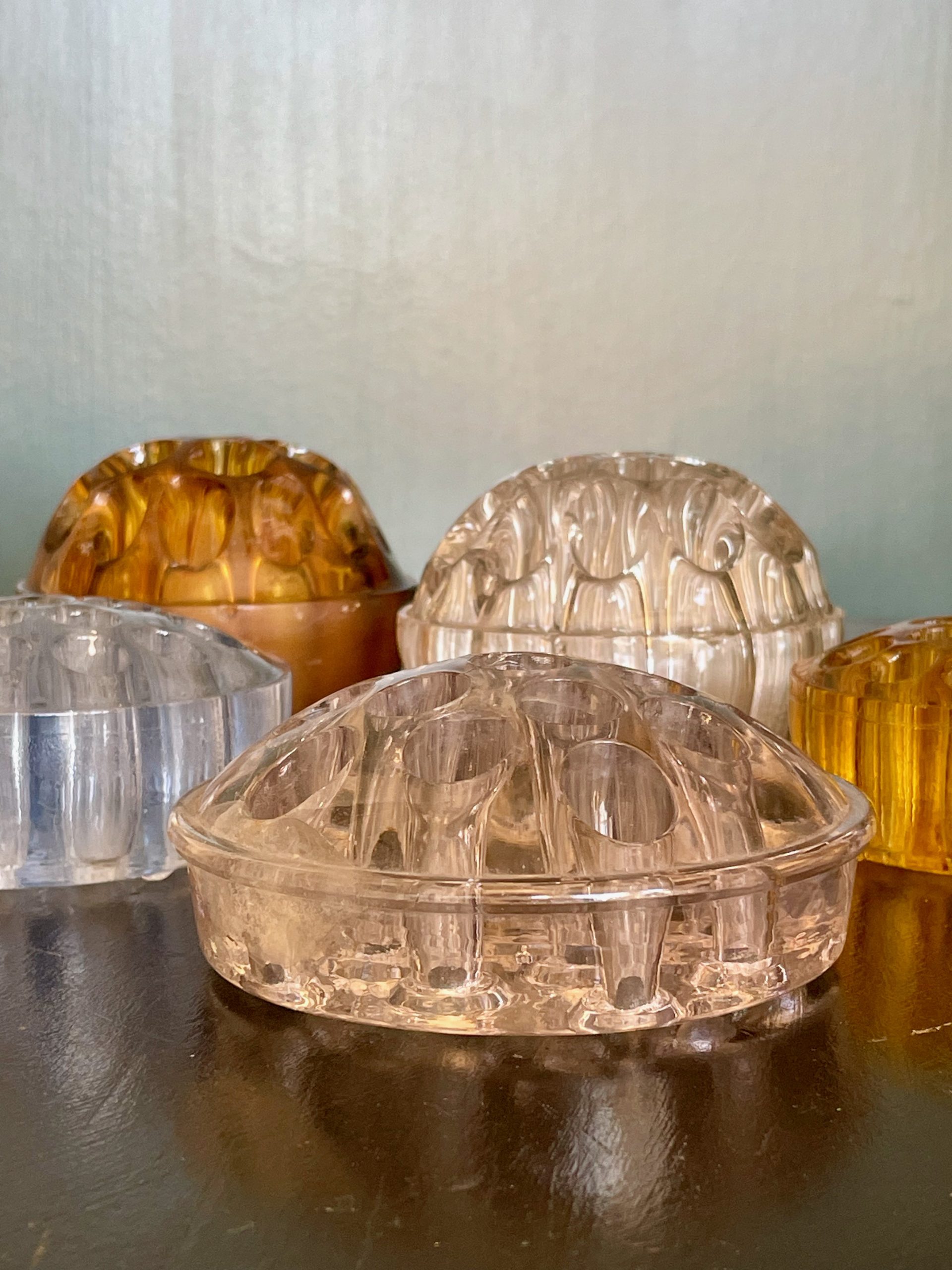 Glass florist frogs Glass florist frogs