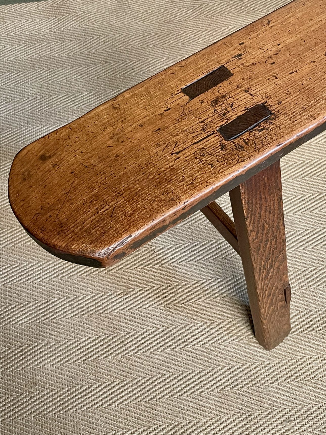fruitwood bench