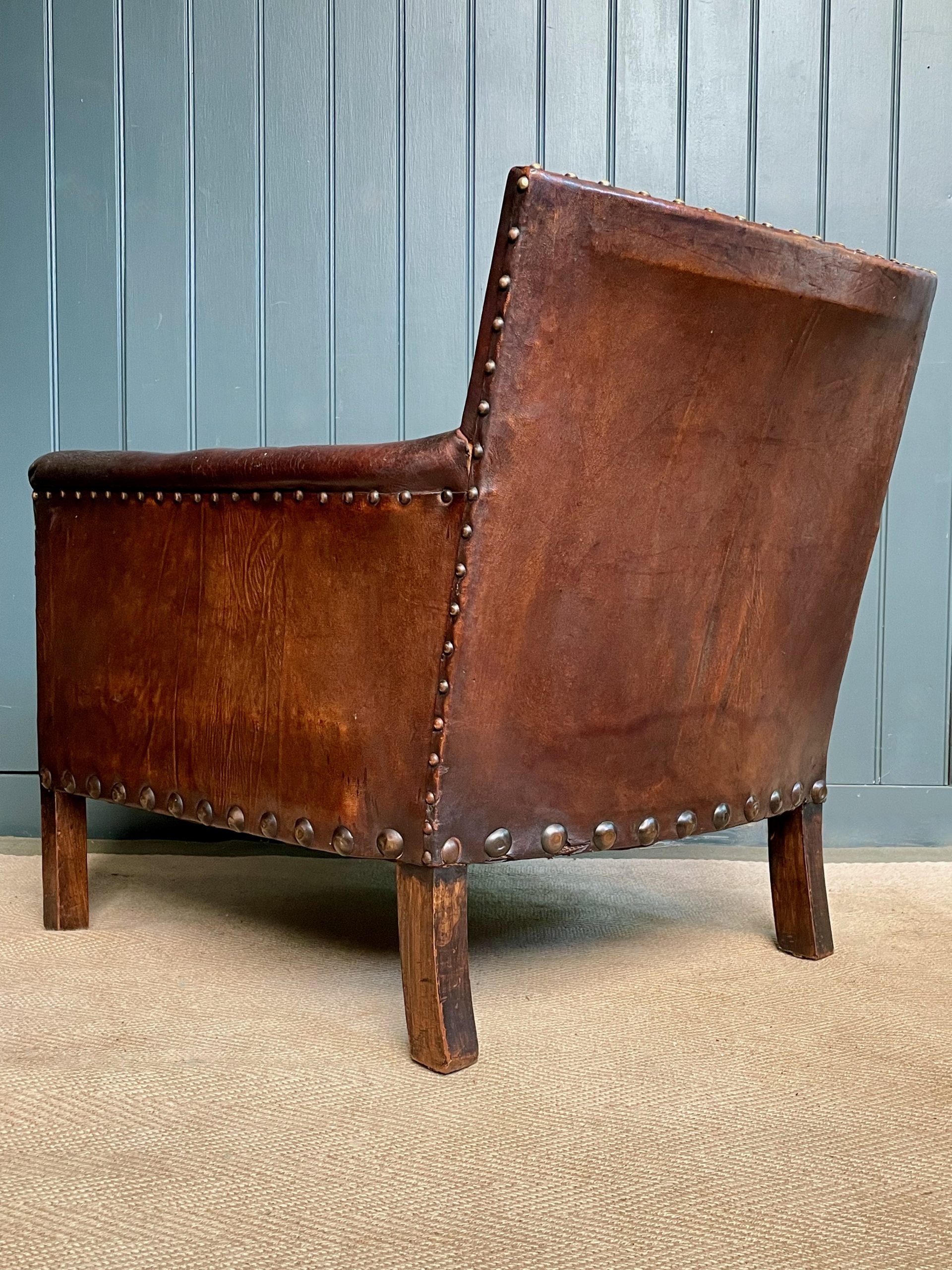 French leather armchairs