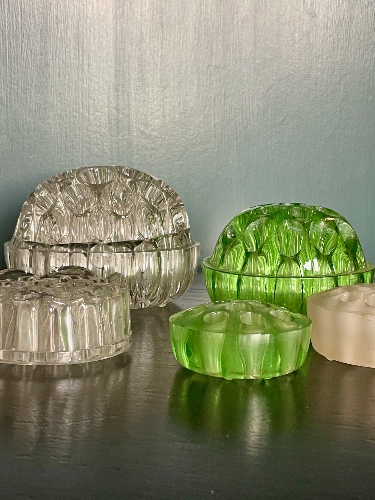 Collection of florist frogs