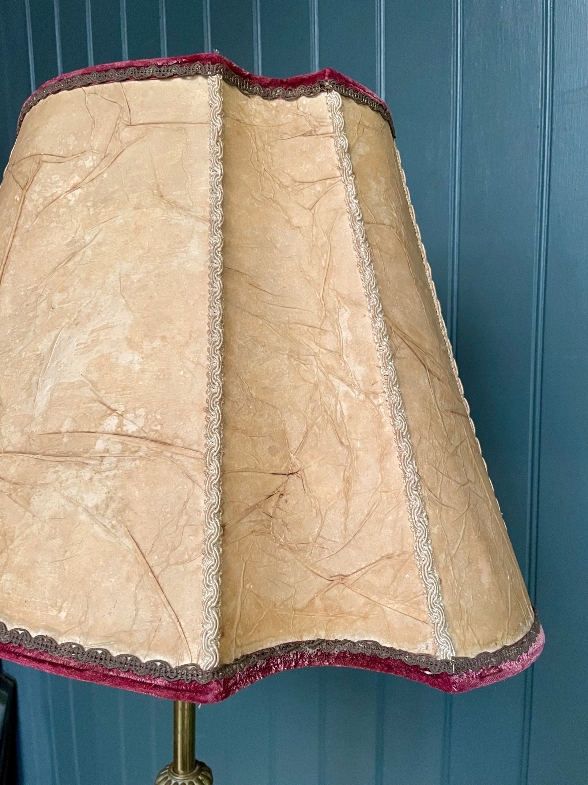 Brass standard lamp