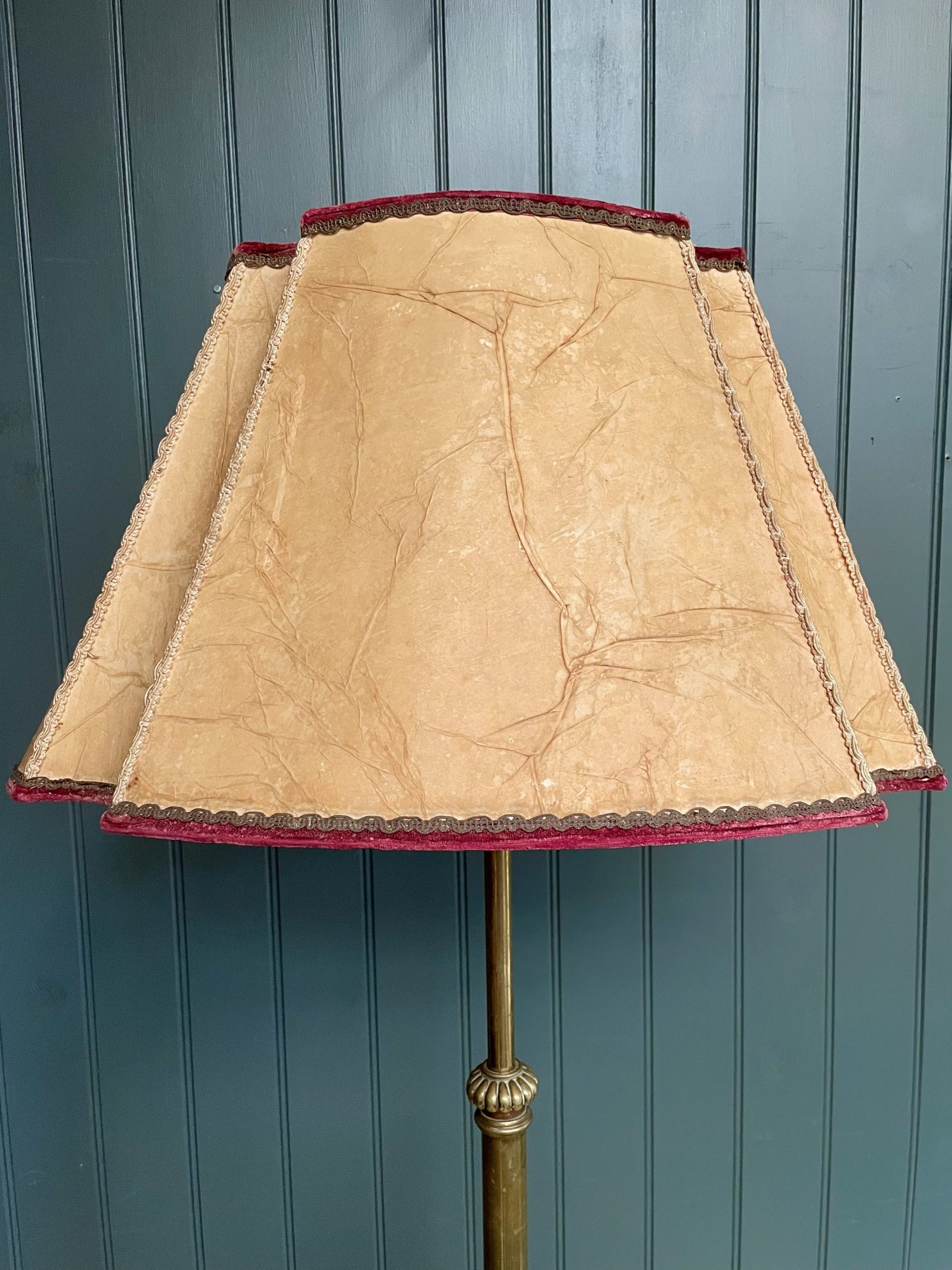 Brass standard lamp